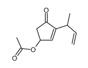 (3-but-3-en-2-yl-4-oxocyclopent-2-en-1-yl) acetate结构式