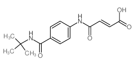 (E)-4-{4-[(tert-Butylamino)carbonyl]anilino}-4-oxo-2-butenoic acid结构式