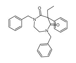 1,4-dibenzyl-6-ethyl-6-phenyl-1,4-diazepane-5,7-dione Structure