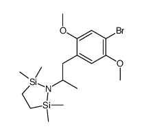 1-(1-(4-bromo-2,5-dimethoxyphenyl)propan-2-yl)-2,2,5,5-tetramethyl-1,2,5-azadisilolidine结构式