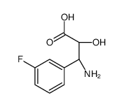 (2R,3R)-3-Amino-3-(3-fluorophenyl)-2-hydroxypropanoic acid结构式