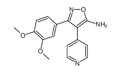 5-Amino-3-(3,4-dimethoxyphenyl)-4-(4-pyridyl)isoxazole Structure