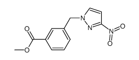 3-(3-nitro-pyrazol-1-ylmethyl)-benzoic acid methyl ester Structure