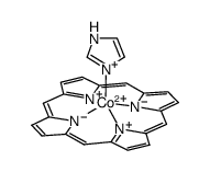 (imidazole)cobalt-porphyrin结构式