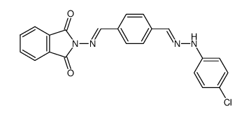 p-Chlorophenylhydrazonoterephthalilydenaminophthalimide Structure