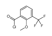 2-Methoxy-3-(trifluoromethyl)benzoyl chloride结构式