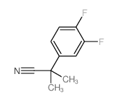 2-(3,4-Difluorophenyl)-2-methylpropanenitrile Structure