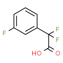 2,2-difluoro-2-(3-fluorophenyl)acetic acid structure