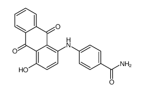 4-[(9,10-Dihydro-4-hydroxy-9,10-dioxoanthracen-1-yl)amino]benzamide Structure