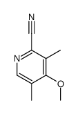 4-Methoxy-3,5-dimethylpicolinonitrile结构式