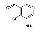 5-amino-4-chloropyridine-3-carbaldehyde Structure