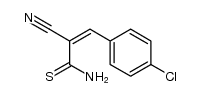 (Z)-3-(4-chlorophenyl)-2-cyanoprop-2-enethioamide Structure