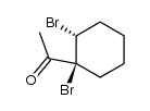 1-acetyl-trans-1,2-dibromocyclohexane结构式