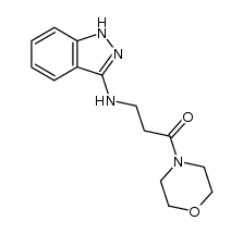 3-((1H-indazol-3-yl)amino)-1-morpholinopropan-1-one Structure