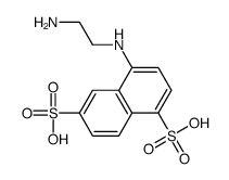 4-(2-aminoethylamino)naphthalene-1,6-disulfonic acid结构式