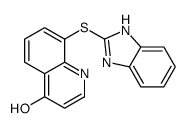 8-(1H-benzimidazol-2-ylsulfanyl)-1H-quinolin-4-one Structure