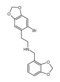 2-bromo-4,5-methylenedioxy-N-2,3-methylenedioxyphenethylamine结构式