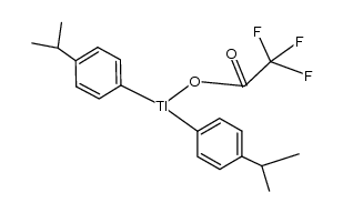 bis(p-isopropylphenyl)thallium trifluoroacetate Structure