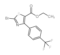 ETHYL 2-BROMO-4-(4-(TRIFLUOROMETHYL)PHENYL)THIAZOLE-5-CARBOXYLATE structure