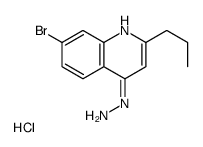 7-Bromo-4-hydrazino-2-propylquinoline hydrochloride结构式