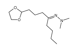 1-(1,3-dioxolan-2-yl)octan-4-one N,N-dimethylhydrazone Structure