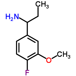 1-(4-Fluoro-3-methoxyphenyl)-1-propanamine Structure