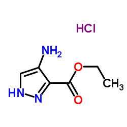 Ethyl 4-amino-1H-pyrazole-3-carboxylate hydrochloride (1:1)结构式