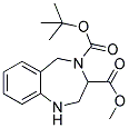 1,2,3,5-Tetrahydro-benzo[e][1,4]diazepine-3,4-dicarboxylic acid 4-tert-butyl ester 3-methyl ester Structure