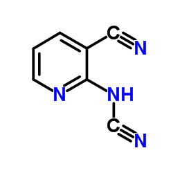 (3-Cyano-2-pyridinyl)cyanamide结构式