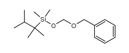 ((benzyloxy)methoxy)(2,3-dimethylbutan-2-yl)dimethylsilane结构式