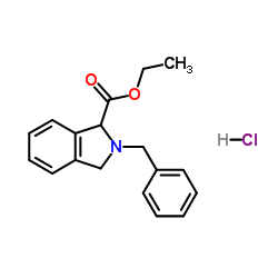 Ethyl 2-benzyl-1-isoindolinecarboxylate hydrochloride (1:1) structure