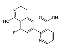 2-[4-(ethylcarbamoyl)-3-fluorophenyl]pyridine-3-carboxylic acid结构式