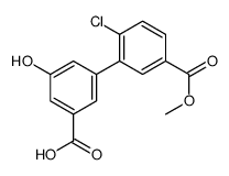 3-(2-chloro-5-methoxycarbonylphenyl)-5-hydroxybenzoic acid结构式