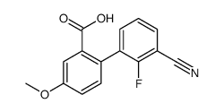 2-(3-cyano-2-fluorophenyl)-5-methoxybenzoic acid Structure