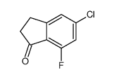 5-氯-7-氟-2,3-二氢-1H-茚-1-星空app结构式