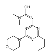 1,1-dimethyl-3-(4-morpholin-4-yl-6-propyl-1,3,5-triazin-2-yl)urea Structure