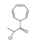 1-Propanone, 2-chloro-1-(2,4,6-cycloheptatrien-1-yl)-, (S)- (9CI) Structure