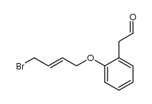 (E)-2-(2-((4-bromobut-2-en-1-yl)oxy)phenyl)acetaldehyde Structure