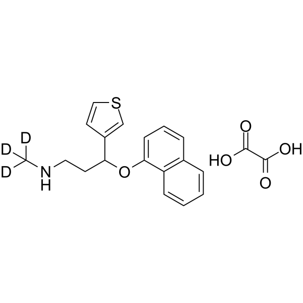 rac Duloxetine 3-Thiophene Isomer-d3 Oxalate Structure