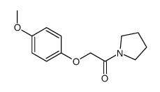 2-(4-methoxyphenoxy)-1-pyrrolidin-1-ylethanone Structure