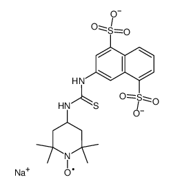 N-[3-(1,5-Disulfonaphthyl)]-N''-[4-(2,2,6,6-tetramethylpiperidine-N-oxide)]-结构式