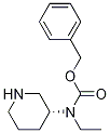 Ethyl-(R)-piperidin-3-yl-carbaMic acid benzyl ester结构式