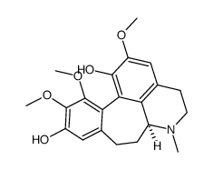 (6aS)-4,5,6,6a,7,8-Hexahydro-2,11,12-trimethoxy-6-methylbenzo[6,7]cyclohept[1,2,3-ij]isoquinoline-1,10-diol Structure