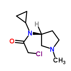 2-Chloro-N-cyclopropyl-N-[(3S)-1-methyl-3-pyrrolidinyl]acetamide Structure