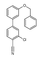 4-[3-(Benzyloxy)phenyl]-2-chlorobenzonitrile Structure