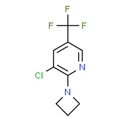 2-(Azetidin-1-yl)-3-chloro-5-(trifluoromethyl)pyridine structure