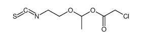 1-(2-isothiocyanatoethoxy)ethyl 2-chloroacetate Structure