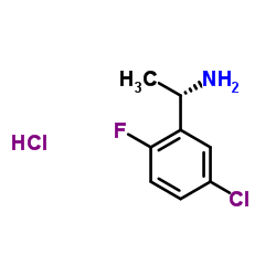 (S)-1-(5-Chloro-2-fluorophenyl)ethanamine hydrochloride structure