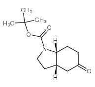 (3AR,7AS)-REL-TERT-BUTYL 5-OXOOCTAHYDRO-1H-INDOLE-1-CARBOXYLATE Structure