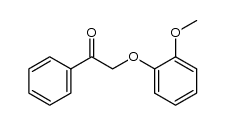 2-(2-methoxyphenoxy)-1-phenylethanone结构式